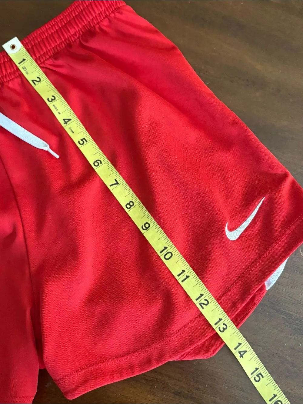 Nike Women’s Red Athletic Gym Shorts Workout Running Measures 26”
